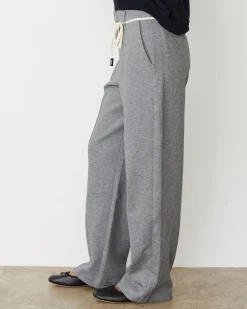 MONROW Cotton Knit Trousers DARKHEATHER Fashion